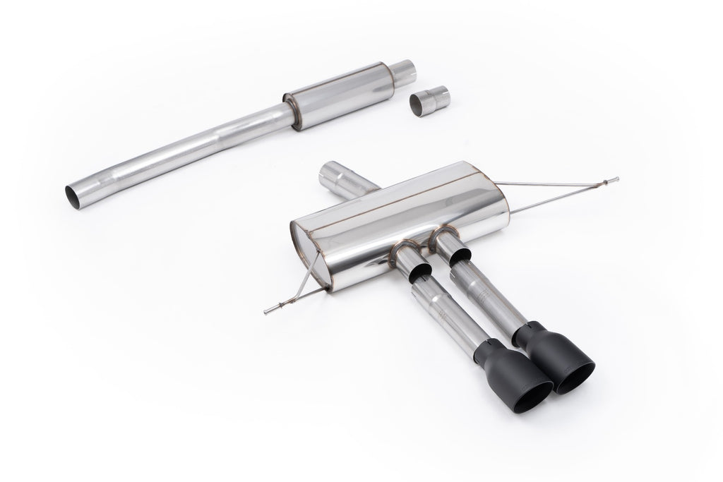 Mini Cooper S F66 - Resonated OPF/GPF Back System for Sport Diffuser only with Cerakote Black Tips