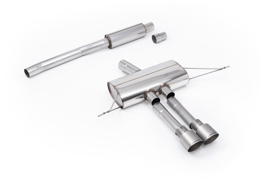 Mini Cooper S F66 - Resonated OPF/GPF Back System for Sport Diffuser only with Brushed Titanium Tips