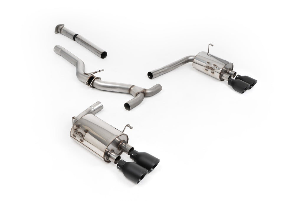 Non-Resonated Cat-Back (Louder) with Cerakote Black Tips