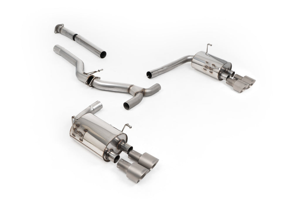 Non-Resonated Cat-Back (Louder) with Brushed Titanium Tips