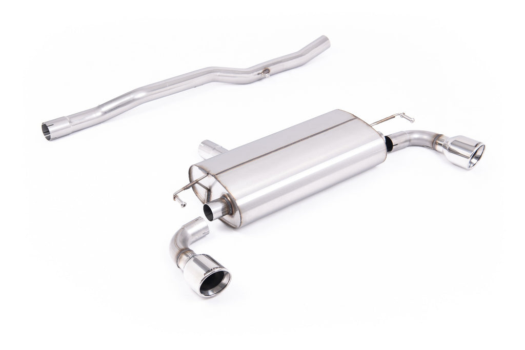 VW Golf MK4 R32 - V2 Non-Resonated (Loudest) Cat-Back Exhaust System with Inward Rolled Tips