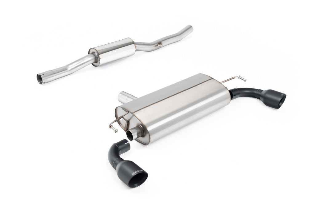 VW Golf MK4 R32 - V2 Resonated with Cerakote Black Slash Cut Tips