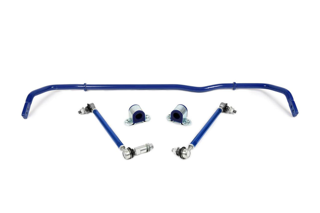 24mm front bar with SuperPro bushes and adjustable anti-roll bar links for the MQB-chassis vehicles